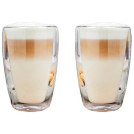 Latte macchiato glazen set voor ijs en warme koffie