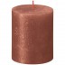 Bolsius metalliek rood koper gelakte rustieke stompkaarsen 80/68 (35 uur) Shimmer Metallic Amber