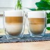 Premium set glazen voor latte macchiato